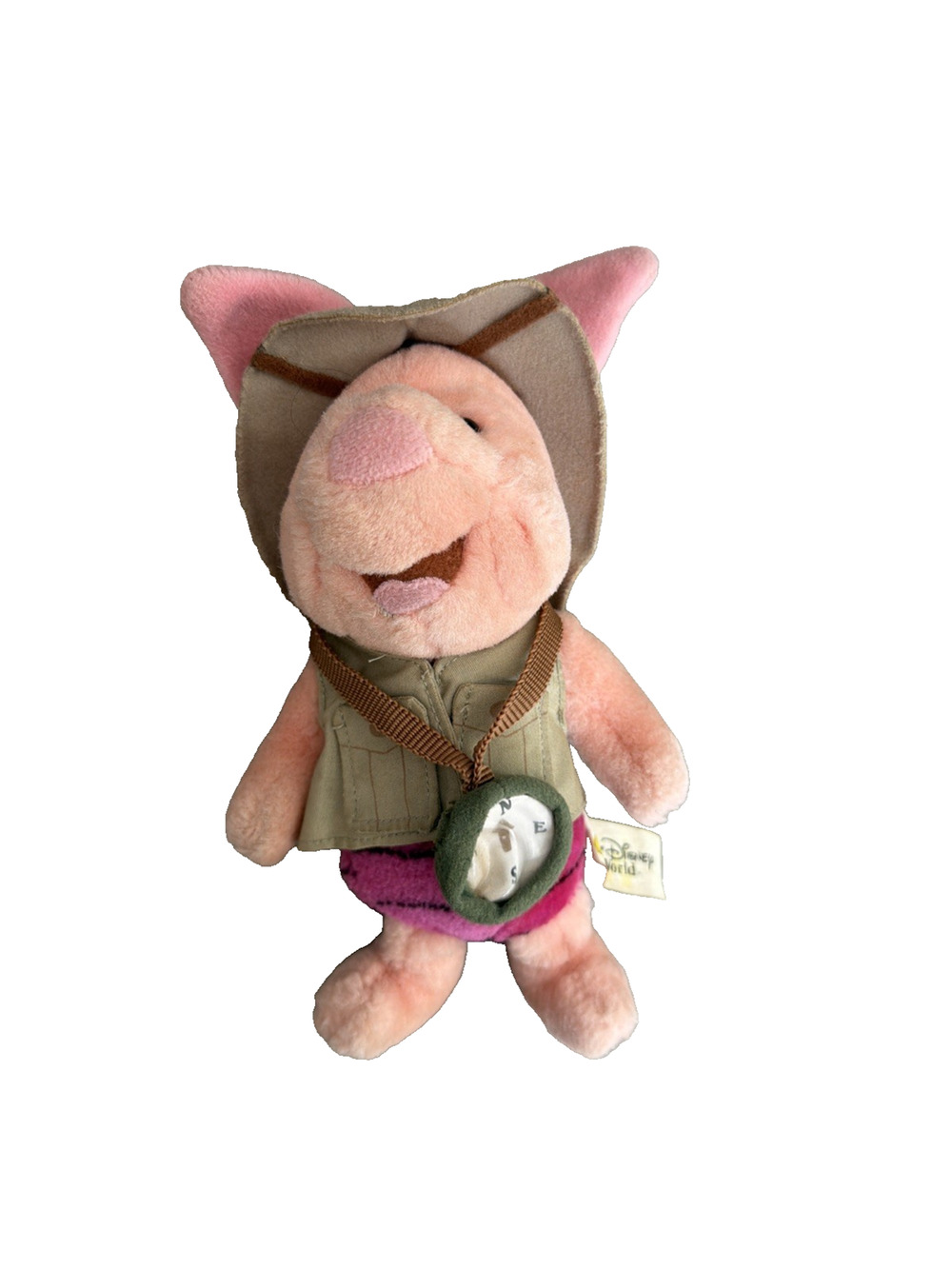 Walt Disney World Plush Animal Kingdom PIGLET Safari Vintage 2000
